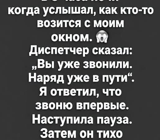 В трубке повисла тяжелая, глухая тишина. Я слышал только